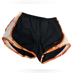 Nike Women’s Running Shorts Small‎ Black w/ Orange Trim | Dri-FIT Athletic